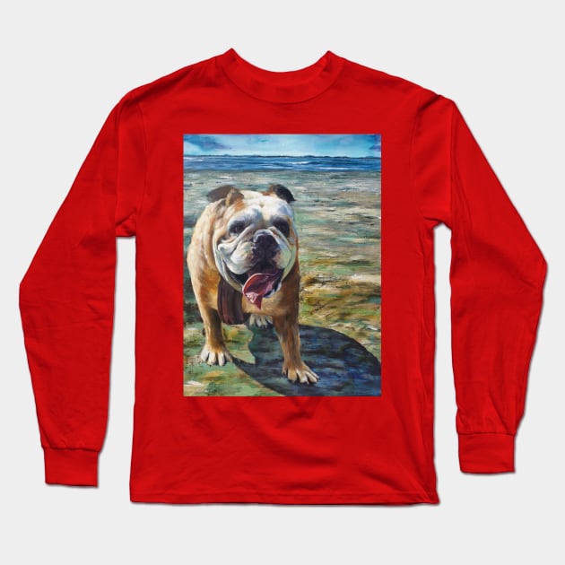 Ruby at Low Tide Long Sleeve T-Shirt by CoryAcornArt